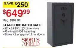 Dunham's Sports Sports Afield 54 Gun Fire Rated Safe offer