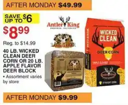 Dunham's Sports Antler King Wicked Clean Deer Corn or Apple Flavor Deer Block offer