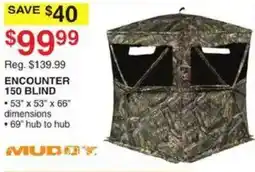 Dunham's Sports Mudot encounter 150 blind offer