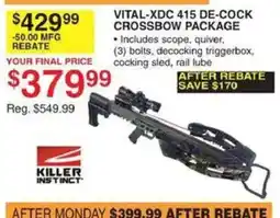 Dunham's Sports Killer Instinct Vital-XDC 415 De-Cock Crossbow Package offer