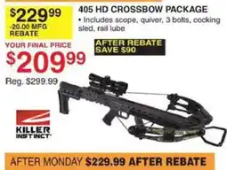 Dunham's Sports Killer Instinct 405 HD Crossbow Package offer