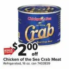 Giant Food Chicken of the Sea Crab Meat offer