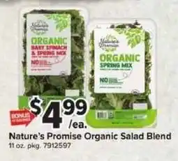 Giant Food Nature's Promise Organic Salad Blend offer