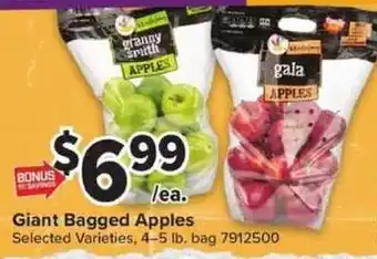 Giant Food Giant Bagged Apples offer