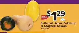 Giant Food Butternut, Acorn, Buttercup or Spaghetti Squash offer