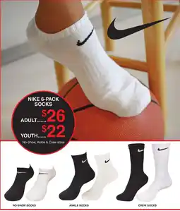 Dunham's Sports Nike 6-Pack Socks offer