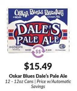 Woodman's Oskar Blues Dale's Pale Ale offer