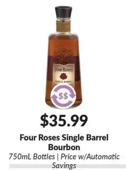 Woodman's Four Roses Single Barrel Bourbon offer