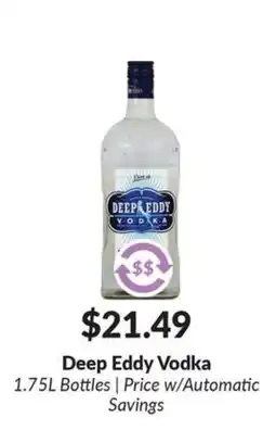 Woodman's Deep Eddy Vodka offer