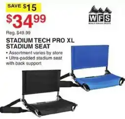 Dunham's Sports Wfs stadium tech pro xl stadium seat offer