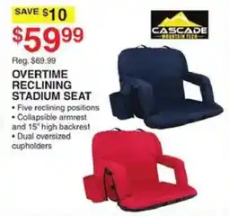 Dunham's Sports Cascade Overtime Reclining Stadium Seat offer