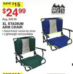 Dunham's Sports Wfs xl stadium arm chair offer