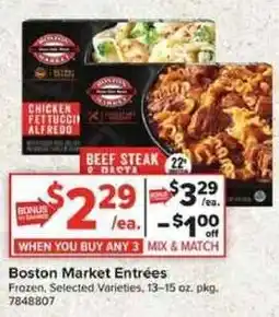 Giant Food Boston Market Entrées offer