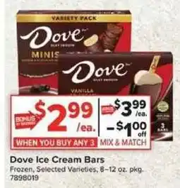 Giant Food Dove Ice Cream Bars offer