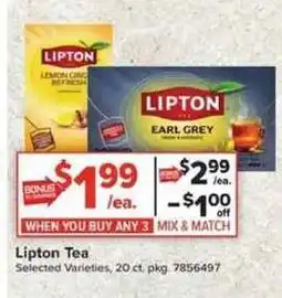 Giant Food Lipton Tea offer