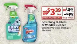 Giant Food Scrubbing Bubbles or Windex Cleaner offer