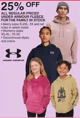 Dunham's Sports Under Armour Fleece offer