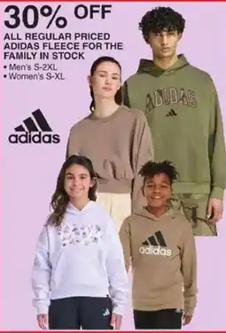 Dunham's Sports Adidas fleece for the family offer