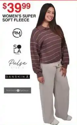 Dunham's Sports Danskin women's super soft fleece offer