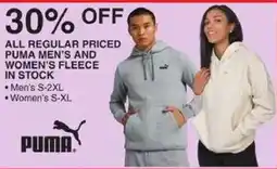 Dunham's Sports Puma men's and women's fleece offer