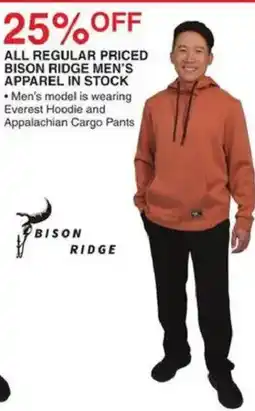 Dunham's Sports Bison Ridge Men's Apparel offer