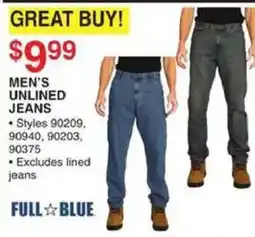 Dunham's Sports Full Blue men's unlined jeans offer