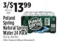Pioneer Supermarkets Poland spring natural spring water offer