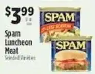 Pioneer Supermarkets Spam Luncheon Meat offer