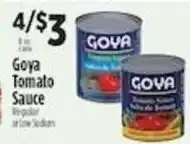 Pioneer Supermarkets Goya Tomato Sauce offer