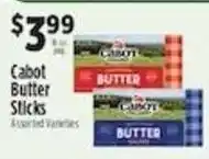 Pioneer Supermarkets Cabot butter sticks offer