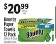 Pioneer Supermarkets Bounty paper towels offer