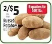 Pioneer Supermarkets Russet Potatoes offer