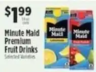 Pioneer Supermarkets Minute Maid Premium Fruit Drinks offer
