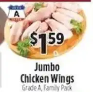 Pioneer Supermarkets Jumbo Chicken Wings offer