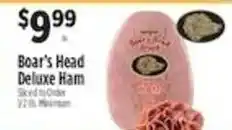 Pioneer Supermarkets Boar's Head Deluxe Ham offer