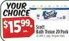 Pioneer Supermarkets Scott Bath Tissue offer