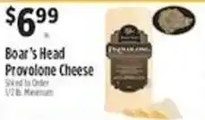 Pioneer Supermarkets Boar's Head Provolone Cheese offer