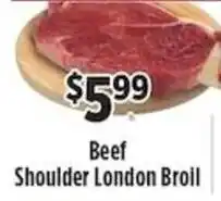 Pioneer Supermarkets Beef Shoulder London Broil offer