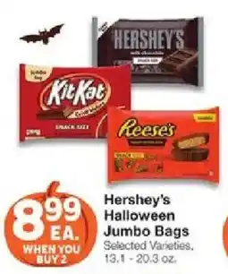 United Supermarkets Hershey's Halloween Jumbo Bags offer