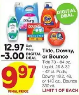 United Supermarkets Tide, Downy, or Bounce offer