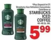 C Town Starbucks iced coffee offer