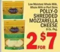 Polly-o shredded mozzarella cheese