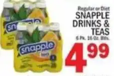 C Town Snapple Drinks & Teas offer