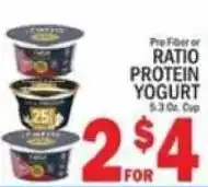 C Town Pro Fiber or Ratio Protein Yogurt offer