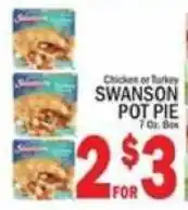 C Town Swanson chicken or turkey pot pie offer