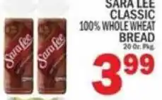 C Town Sara Lee classic 100% whole wheat bread offer