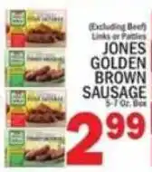 C Town Jones golden brown sausage offer