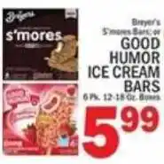 C Town Breyer's S'mores Good Humor ice cream bars offer