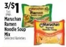 Pioneer Supermarkets Maruchan Ramen Noodle Soup Mix offer