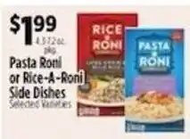 Pioneer Supermarkets Pasta Roni or Rice-A-Roni Side Dishes offer